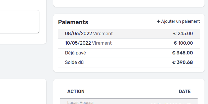 Suivi des paiements automatisé